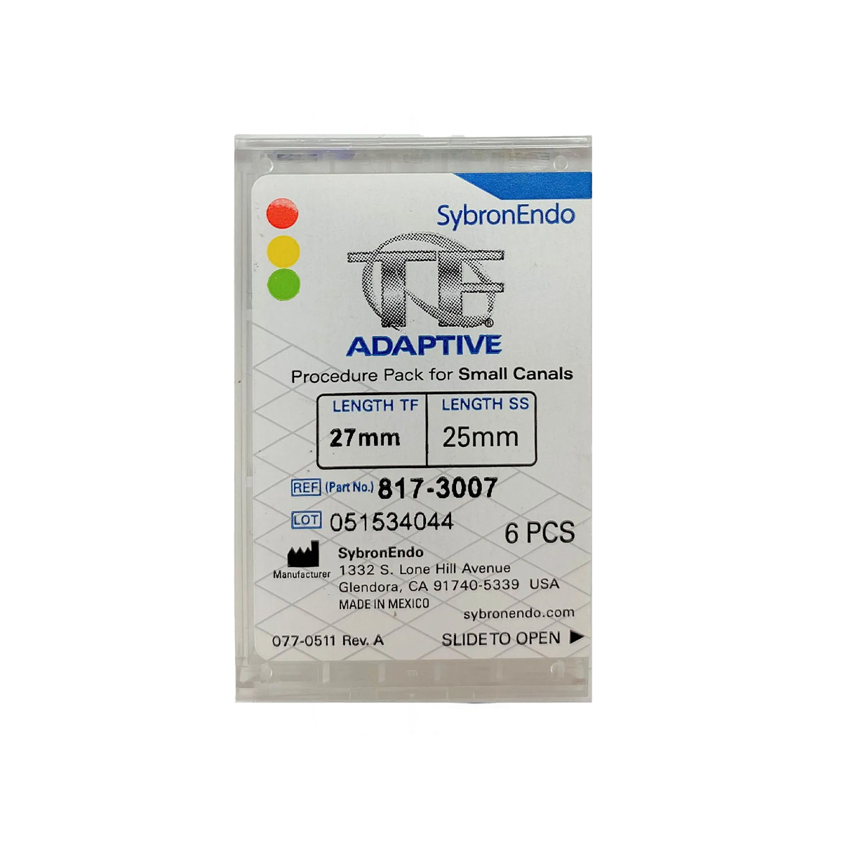 Kerr SybronEndo TF Adaptive Small Canal Kit - 27mm (6-Pack) | SKU: W-817-3007
