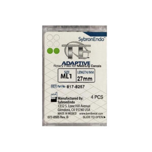 Kerr TF Adaptive Rotary File Refill - ML1 (25/.08) 27mm (4-Pack) | SKU: W-817-8257