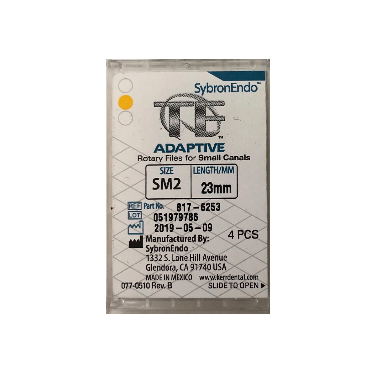 Kerr TF Adaptive Rotary File Refill - SM2 (25/.06) 23mm (4-Pack) | SKU: W-817-6253
